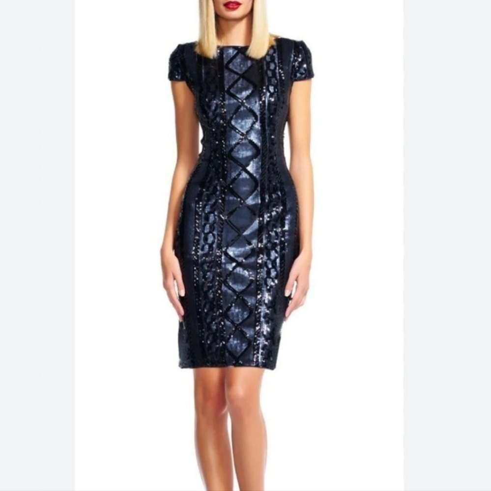 Adrianna Papell Cap-Sleeve Sheath Dresses |NWT